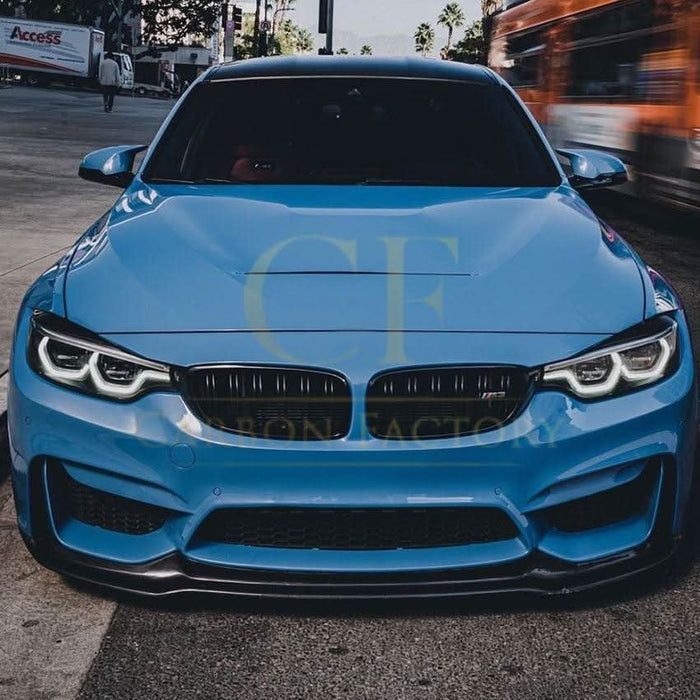 V Style Gloss Black Front Splitter for BMW F80 M3 F82 F83 M4 14-20