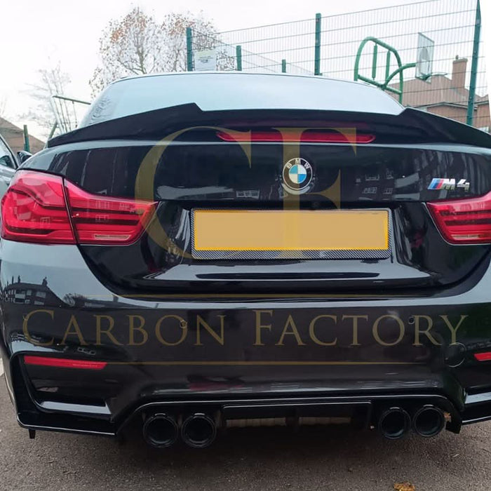 V Style Gloss Black Boot Spoiler for BMW 4 Series F33 Convertible inc F83 M4 14-20