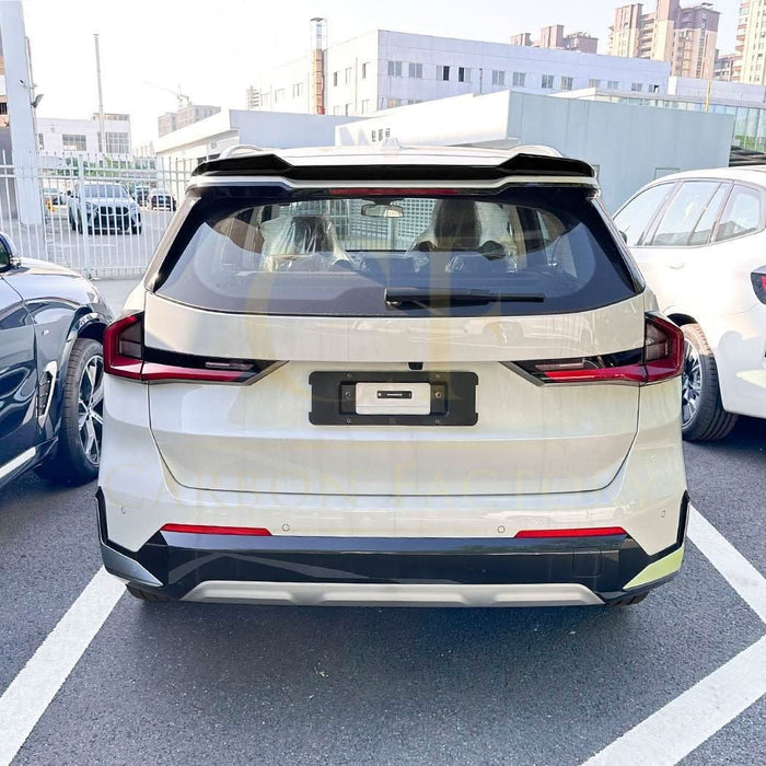 V Style Gloss Black Roof Spoiler for BMW U11 X1 2023-Present