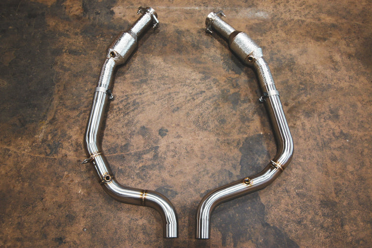 Range Rover Free Flow Front Pipes 200 Cell 2014-2022 - Valvetronic Exhaust