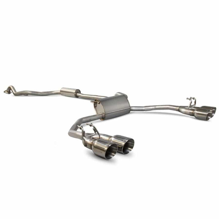 Honda Civic Type R FK2 (LHD) Resonated Cat-back Exhaust - Scorpion Red Power