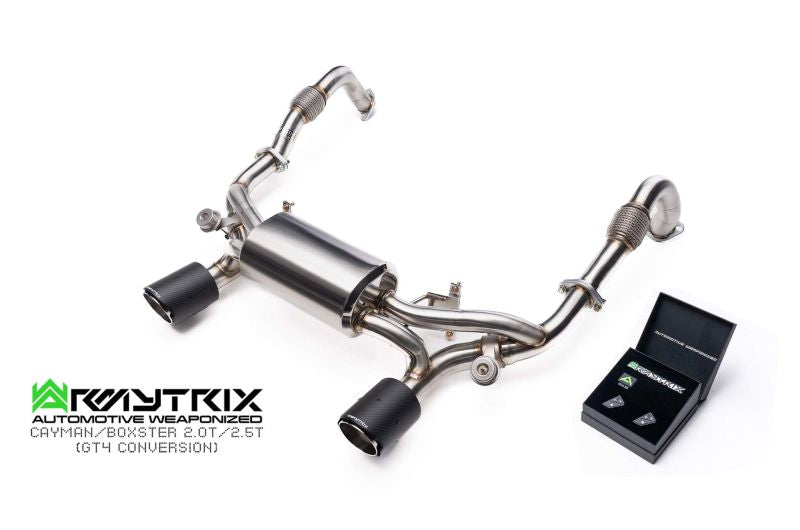 Porsche 718 Cayman (2016-Present) GT4 RS Conversion valvetronic exhaust system