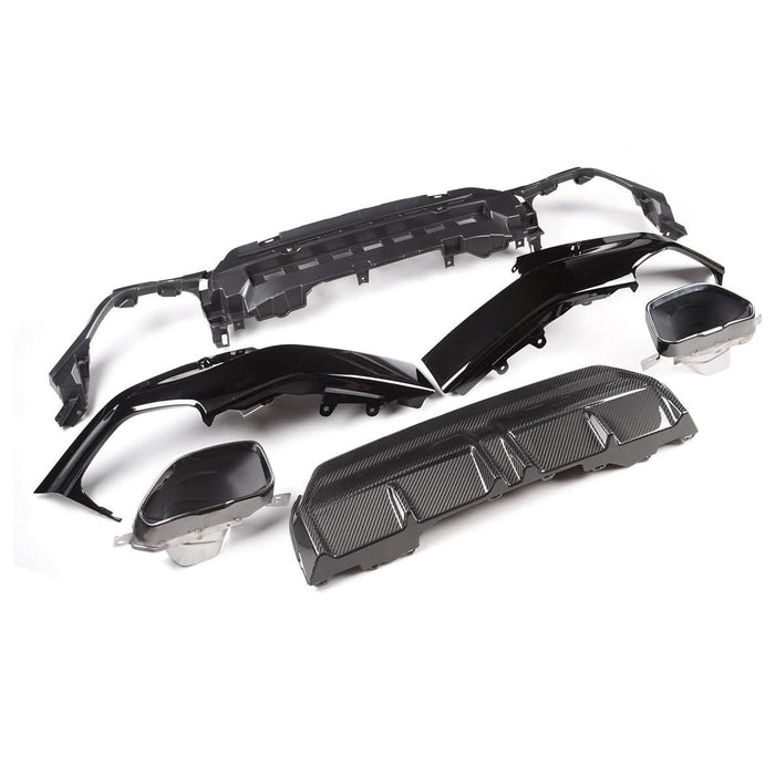 CF Style Pre-Preg Carbon Fibre Rear Diffuser for BMW 2 Series G42 Coupe 21-Present