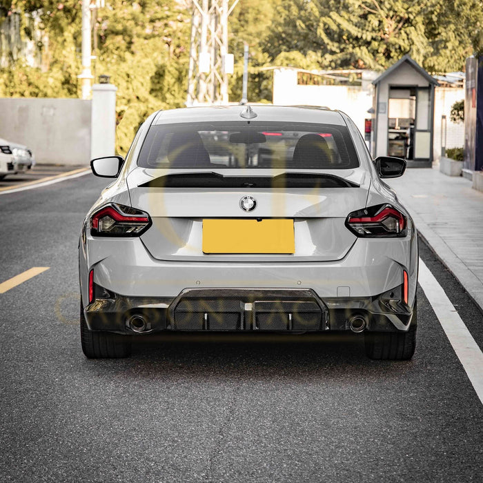 CF Style Pre-Preg Carbon Fibre Rear Diffuser for BMW 2 Series G42 Coupe 21-Present