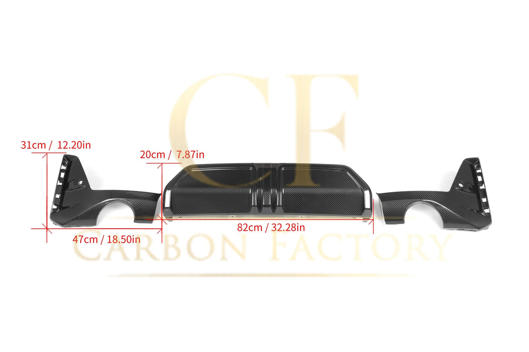 MP Style Carbon Fibre Rear Diffuser for BMW G20 G21 G28 3 Series LCI M Sport 22-25