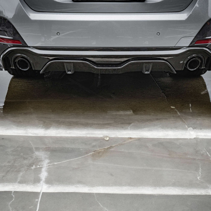 SQ Style Pre-Preg Carbon Fibre Rear Diffuser Dual Exhaust for BMW G26 4 Series Gran Coupe 21-26