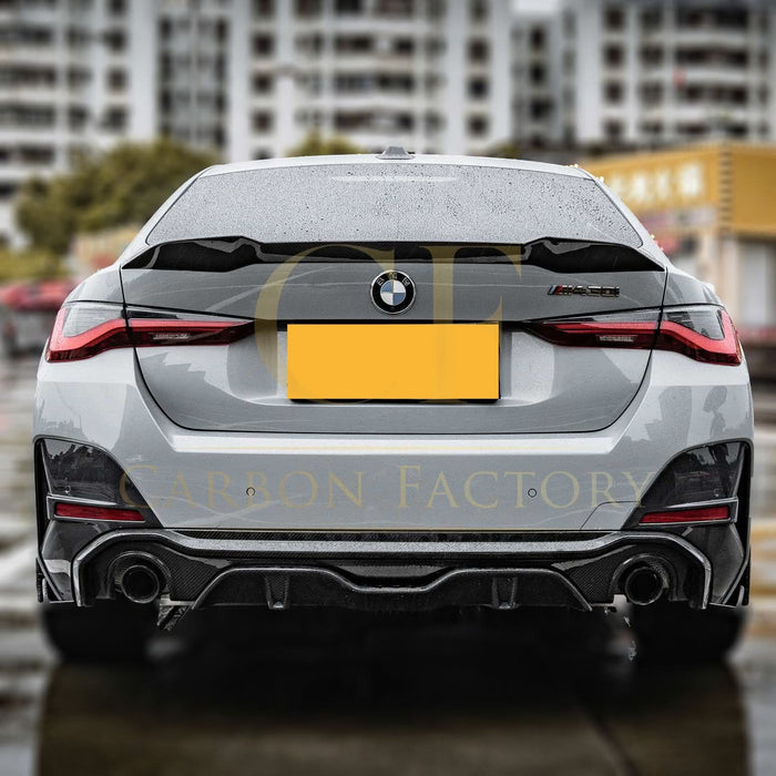SQ Style Pre-Preg Carbon Fibre Rear Diffuser Dual Exhaust for BMW G26 4 Series Gran Coupe 21-26