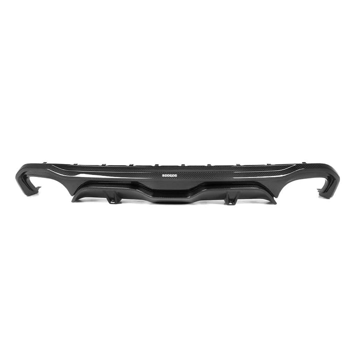 SQ Style Pre-Preg Carbon Fibre Rear Diffuser Dual Exhaust for BMW G26 4 Series Gran Coupe 21-26