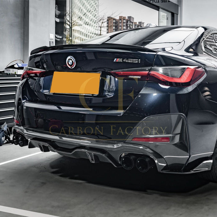 SQ Style Pre-Preg Carbon Fibre Rear Diffuser Quad Exhaust for BMW G26 4 Series Gran Coupe 21-26
