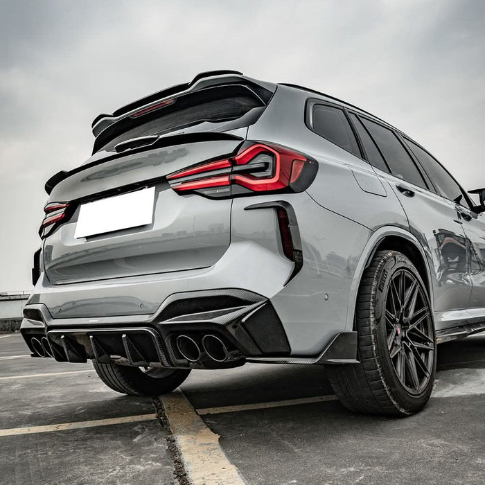 SQ Style Pre-Preg Carbon Fibre Rear Diffuser for BMW F97 X3M LCI 22-24