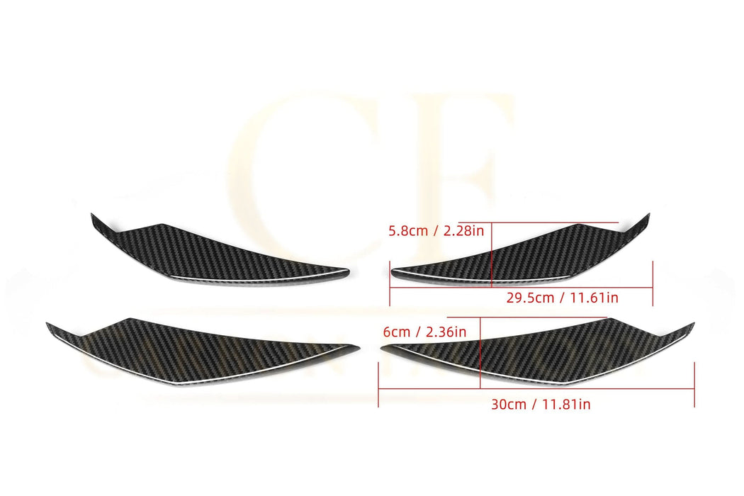 AC Style Pre-Preg Carbon Fibre Front Canards for BMW G80 M3 G82 G83 M4 21-Present