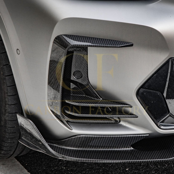 DS Style Pre-Preg Carbon Fibre Front Induction Trims for BMW G01 X3 G02 X4 G08 IX3 LCI 22-25