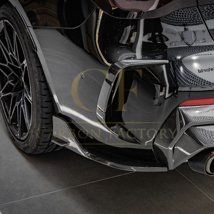 Pre-Preg Carbon Fibre Rear Bumper Trims for BMW 4 Series G22 G23 20-Present