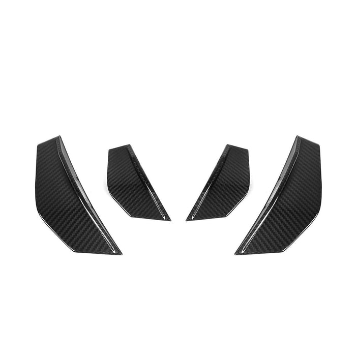 SQ Style Pre-Preg Carbon Fibre Front Bumper Canards for BMW F87 M2 13-17