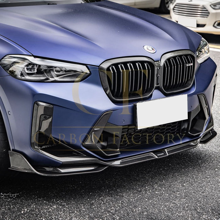 SQ Style Pre-Preg Carbon Fibre Front Induction Trims for BMW F97 X3M F98 X4M LCI 22-26