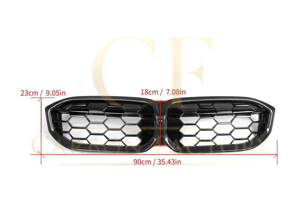 Diamond Style Pre-Preg Carbon Fibre Front Grille for BMW G20 G21 G28 3 Series LCI 22-24