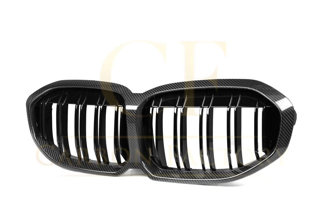 Double Slat Pre-Preg Carbon Fibre Front Grille for BMW F40 1 Series 19-24