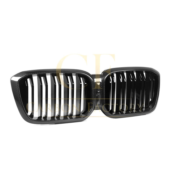 Double Slat Pre-Preg Carbon Fibre Front Grille for BMW F97 X3M F98 X4M LCI 22-26