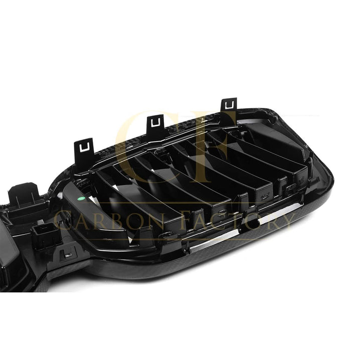 Double Slat Pre-Preg Carbon Fibre Front Grille for BMW F97 X3M F98 X4M LCI 22-26