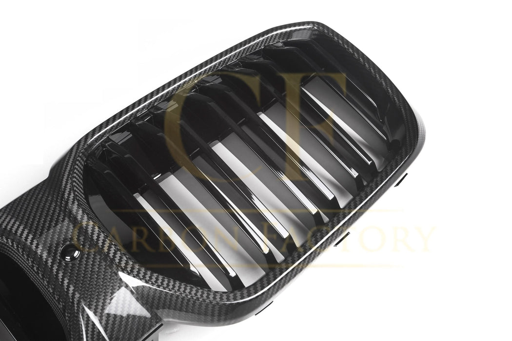Double Slat Pre-Preg Carbon Fibre Front Grille for BMW G08 IX3 LCI 22-25