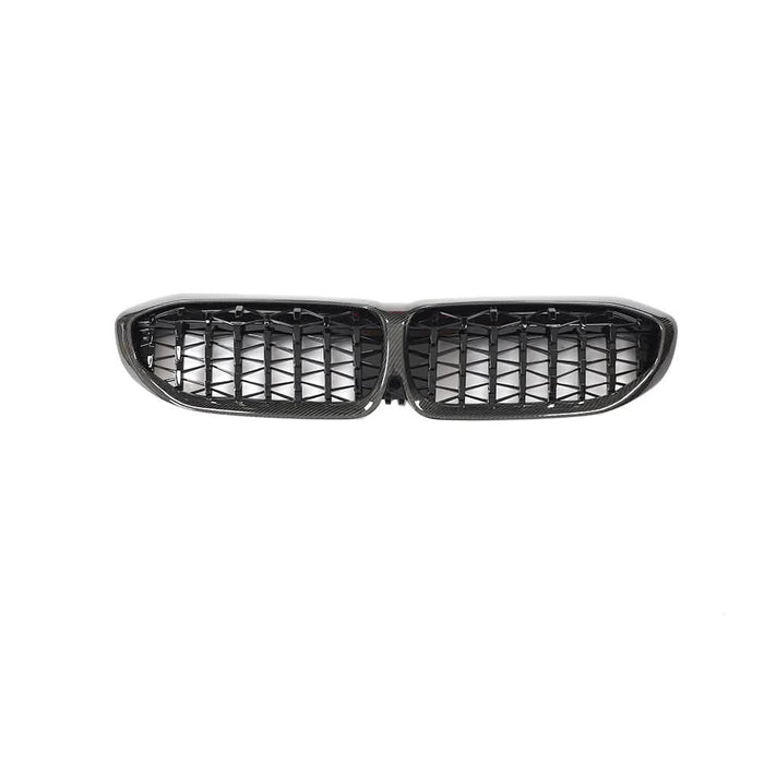 Meteor Style Carbon Fibre Front Grille for BMW G20 G21 3 Series 19-22