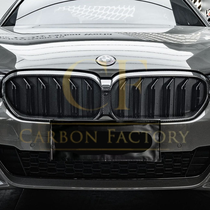 Pre-Preg Carbon Fibre Front Grille for BMW G30 5 Series inc F90 M5 LCI 21-23