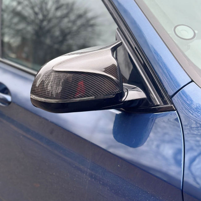 CF Style Pre-Preg Carbon Fibre Replacement Mirror Covers for BMW G01 X3 G08 IX3 19-25