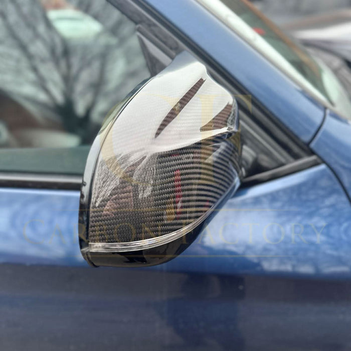 CF Style Pre-Preg Carbon Fibre Replacement Mirror Covers for BMW G01 X3 G08 IX3 19-25