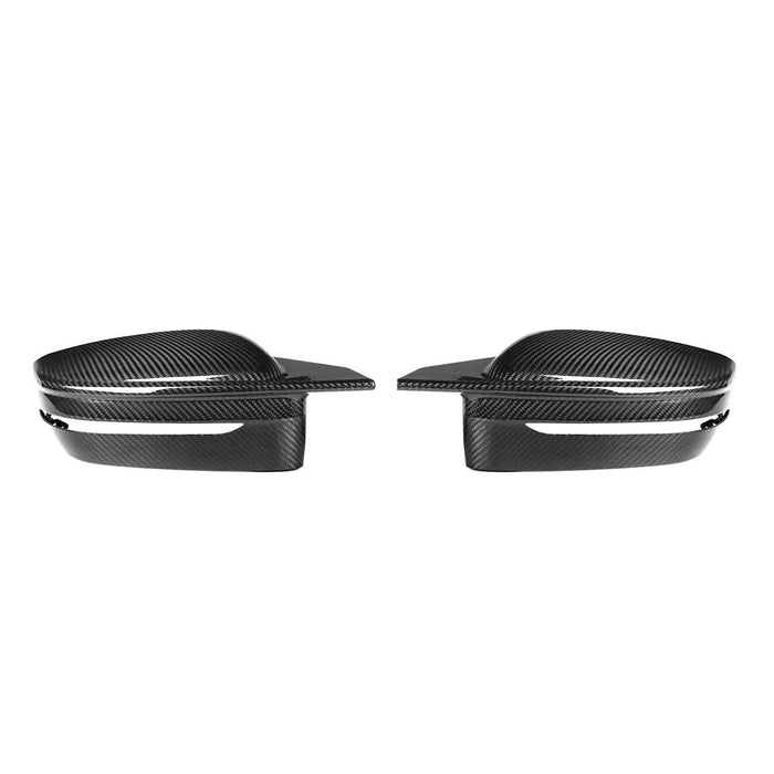 CF Style Pre-Preg Carbon Fibre Replacement Mirror Covers for BMW G14 G15 G16 8 Series LHD 15-22