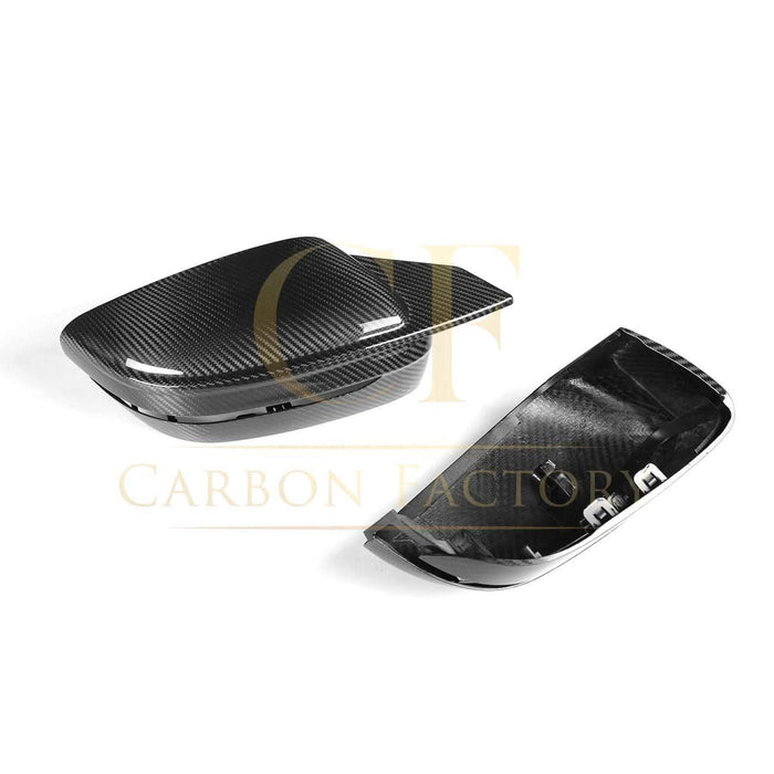CF Style Pre-Preg Carbon Fibre Replacement Mirror Covers for BMW G22 G23 G26 4 Series i4 LHD 20-26