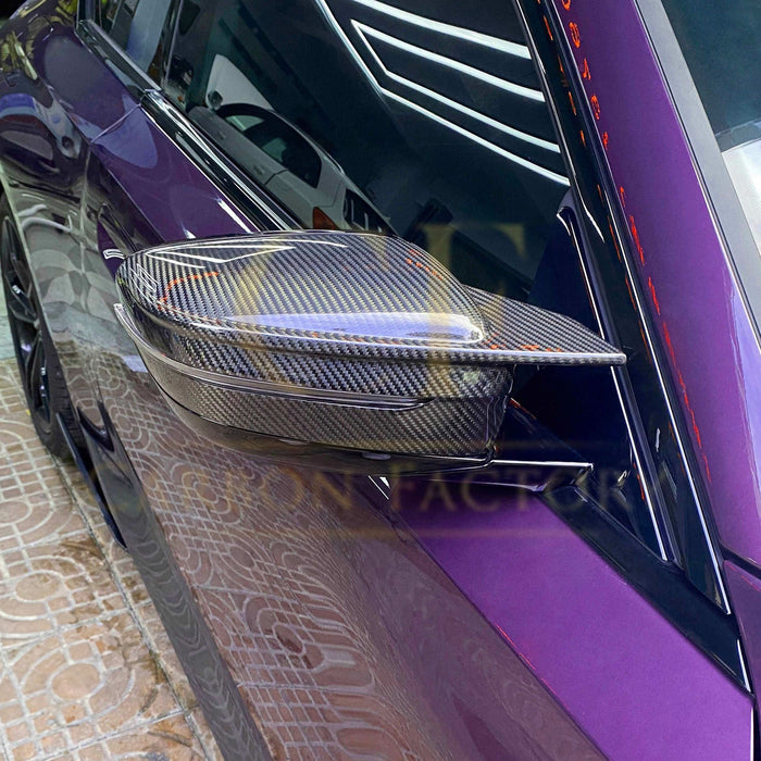 CF Style Pre-Preg Carbon Fibre Replacement Mirror Covers for BMW G42 2 Series LHD 20-25