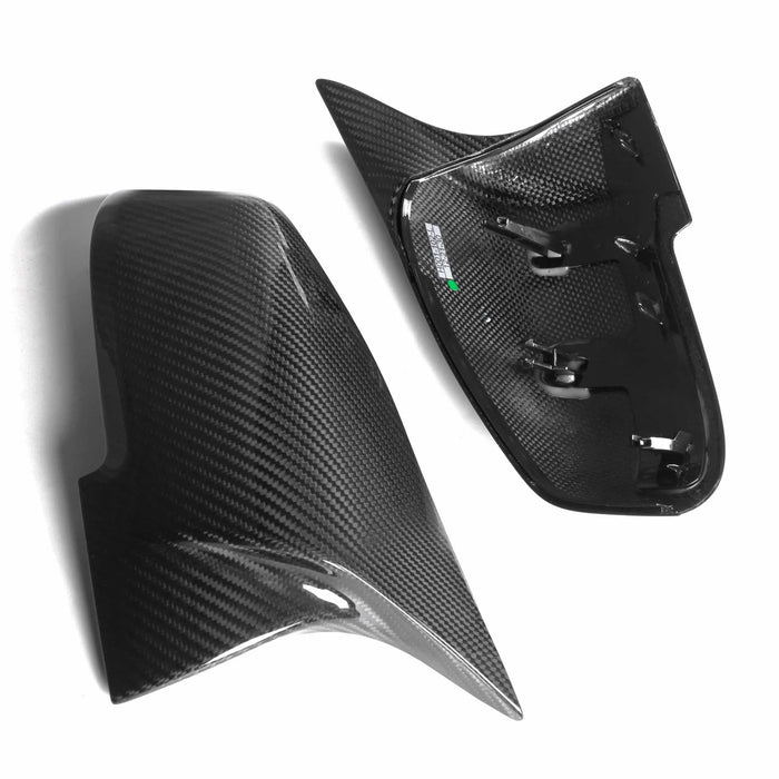 V Style Pre-Preg Carbon Fibre Replacement Mirror Covers for BMW 1 Series F20 F21 11-19