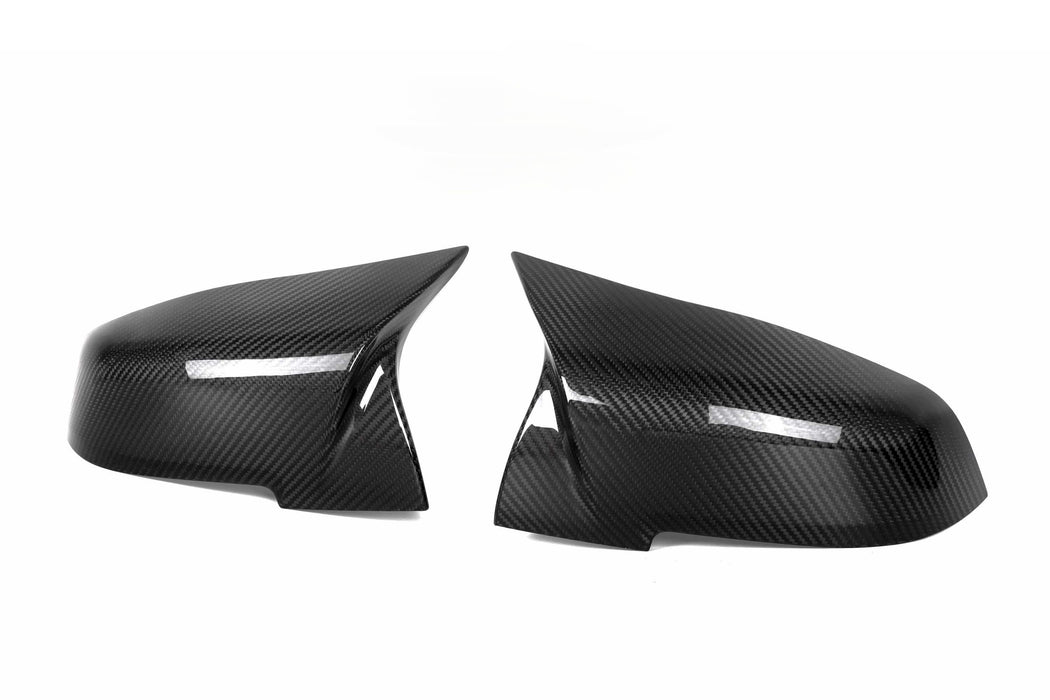 V Style Pre-Preg Carbon Fibre Replacement Mirror Covers for BMW 1 Series F20 F21 11-19