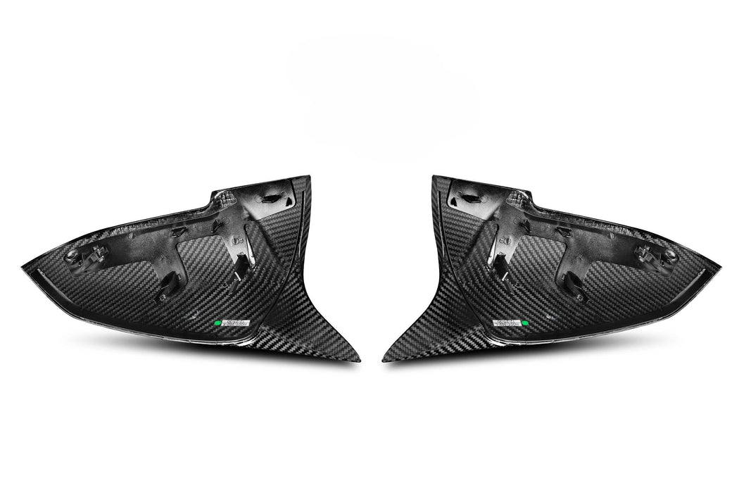 V Style Pre-Preg Carbon Fibre Replacement Mirror Covers for BMW 3 Series F30 F31 F34 F35 13-19