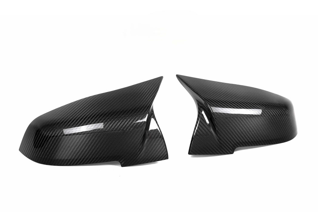 V Style Pre-Preg Carbon Fibre Replacement Mirror Covers for BMW F32 F33 F36 4 Series 13-21