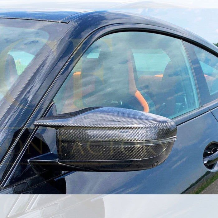 Pre-Preg Carbon Fibre Replacement Mirror Covers for BMW G22 G23 G26 M440i i4 M50 20-26