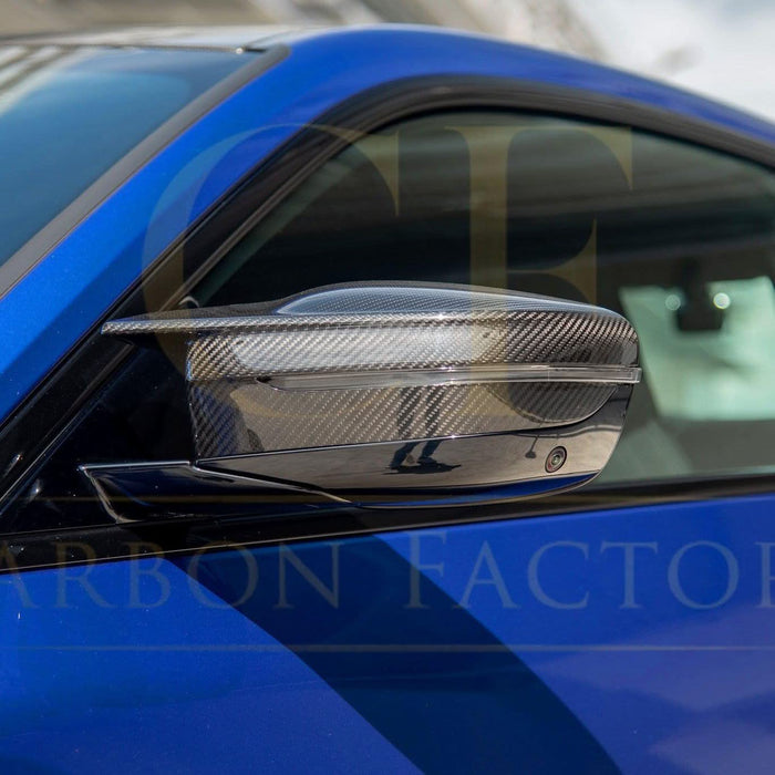 Pre-Preg Carbon Fibre Replacement Mirror Covers for BMW G22 G23 G26 M440i i4 M50 20-26