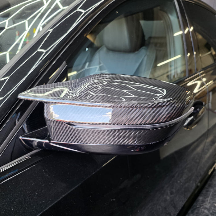 Pre-Preg Carbon Fibre Replacement Mirror Covers for BMW G22 G23 G26 M440i i4 M50 20-26