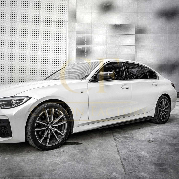 CF Style Pre-Preg Carbon Fibre Side Skirts for BMW G20 G21 3 Series M Sport 19-Present
