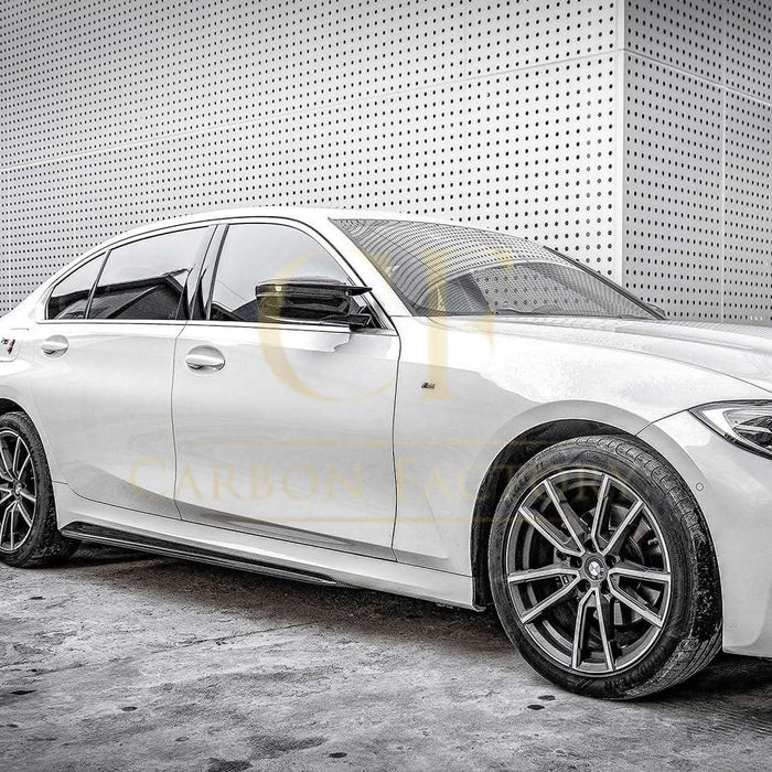 CF Style Pre-Preg Carbon Fibre Side Skirts for BMW G20 G21 3 Series M Sport 19-Present