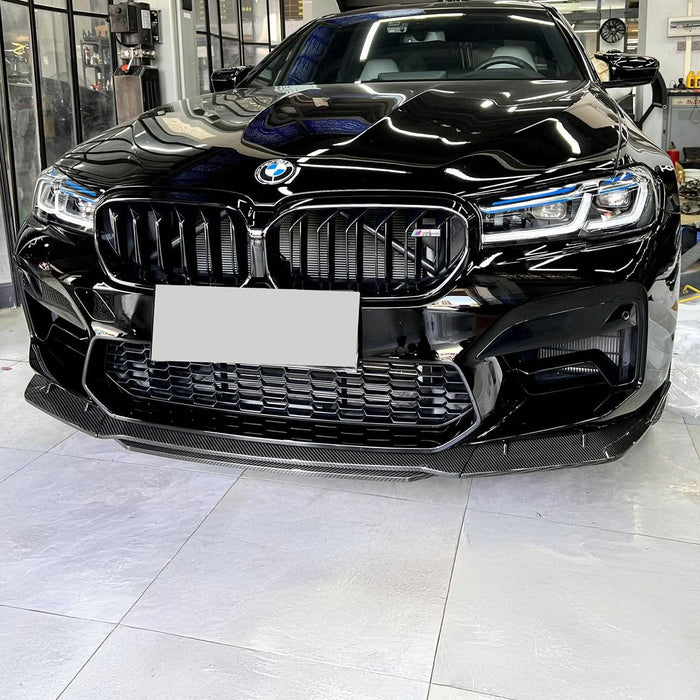 MP Style Pre-Preg Carbon Fibre Front Splitter for BMW F90 M5 LCI 21-24