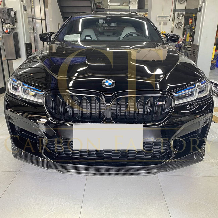 MP Style Pre-Preg Carbon Fibre Front Splitter for BMW F90 M5 Pre-LCI 17-20