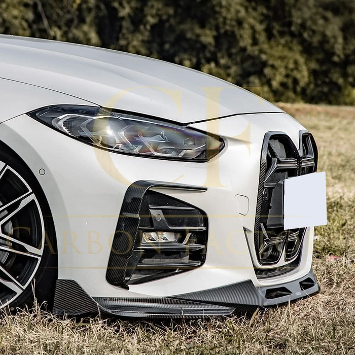 SQ Style Pre-Preg Carbon Fibre Front Splitter for BMW 4 Series G22 G23 20-Present