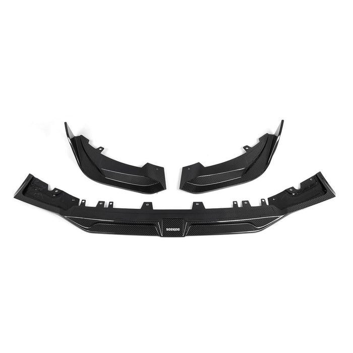 SQ Style Pre-Preg Carbon Fibre Front Splitter for BMW F97 X3M F98 X4M LCI 22-26