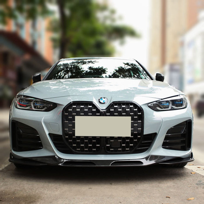SQ Style Pre-Preg Carbon Fibre Front Splitter for BMW G26 4 Series Gran Coupe i4 21-26