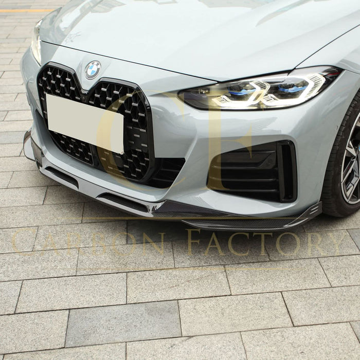 SQ Style Pre-Preg Carbon Fibre Front Splitter for BMW G26 4 Series Gran Coupe i4 21-26
