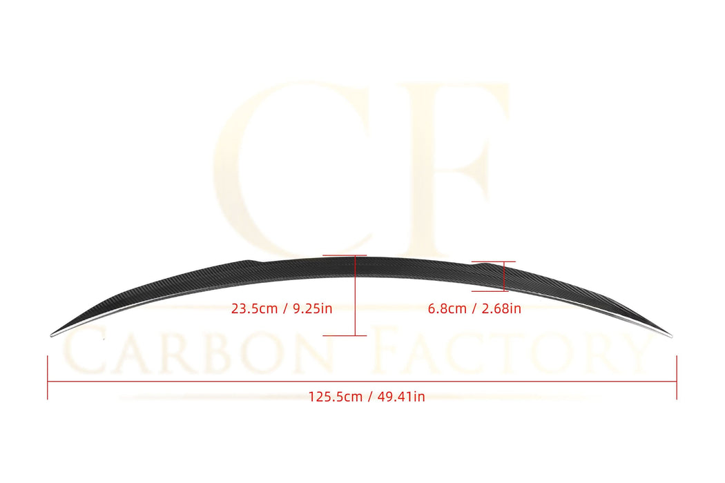X Style Pre-Preg Carbon Fibre Boot Spoiler for Mercedes Benz C238 E Class Coupe 16-23