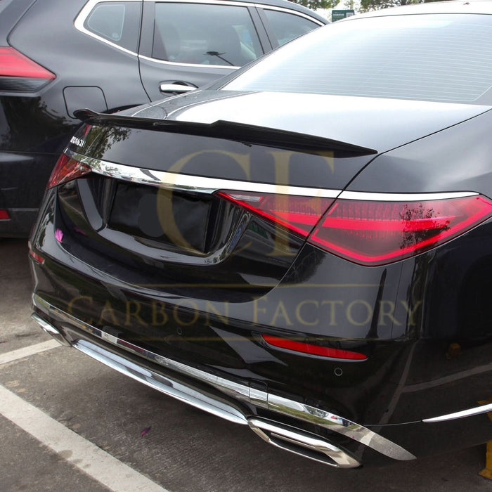 X Style Pre-Preg Carbon Fibre Boot Spoiler for Mercedes Benz W223 S Class Saloon 19-Present