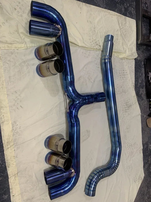 Audi S3 8V Titanium Exhaust 3-Door 3" Cat Back None Resonated - Nicromobeum Exhausts