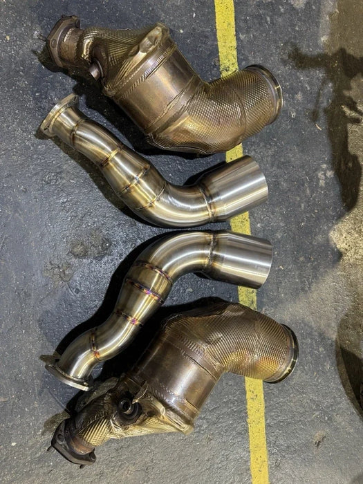 Audi RS6/RS7 C8 4" Downpipes -Nicromobeum Exhausts